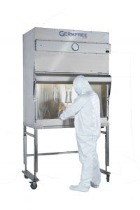 technician performing BSC certification test